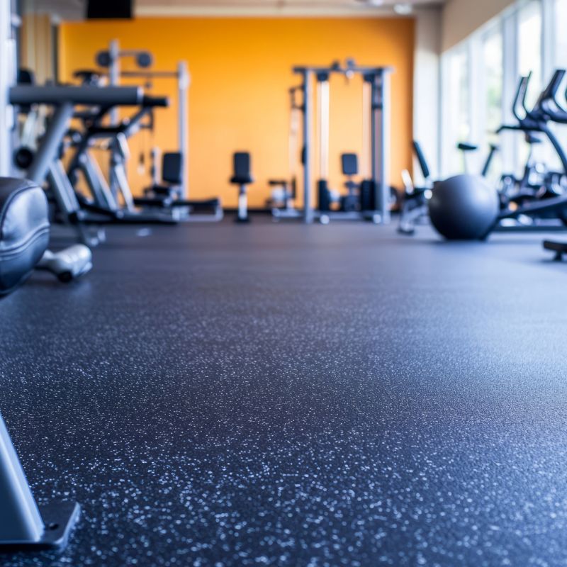 Rubber gym flooring installation in Chandler, AZ