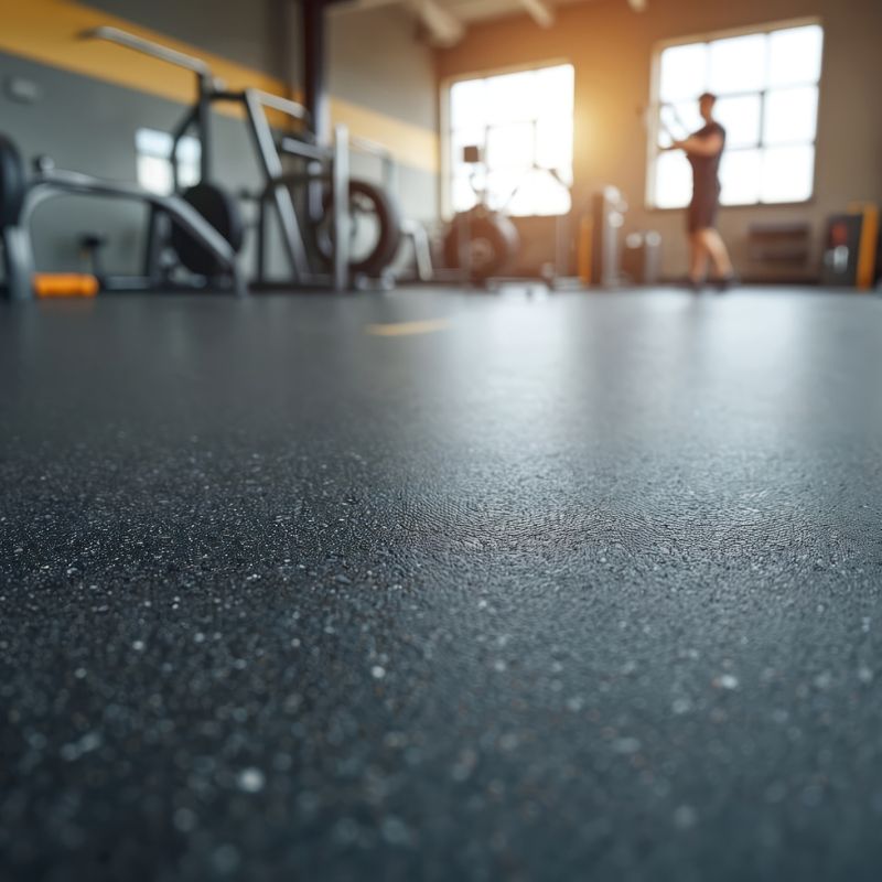 Rubber gym flooring installation in Mesa, AZ
